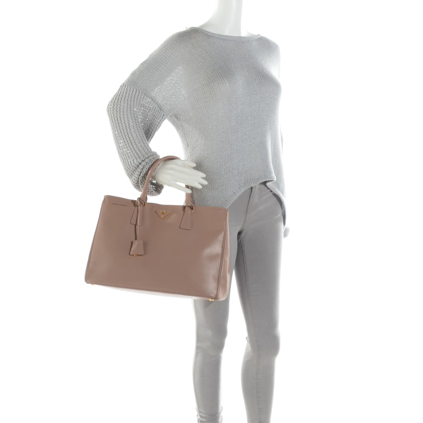Saffiano Lux Large Tote Cammeo