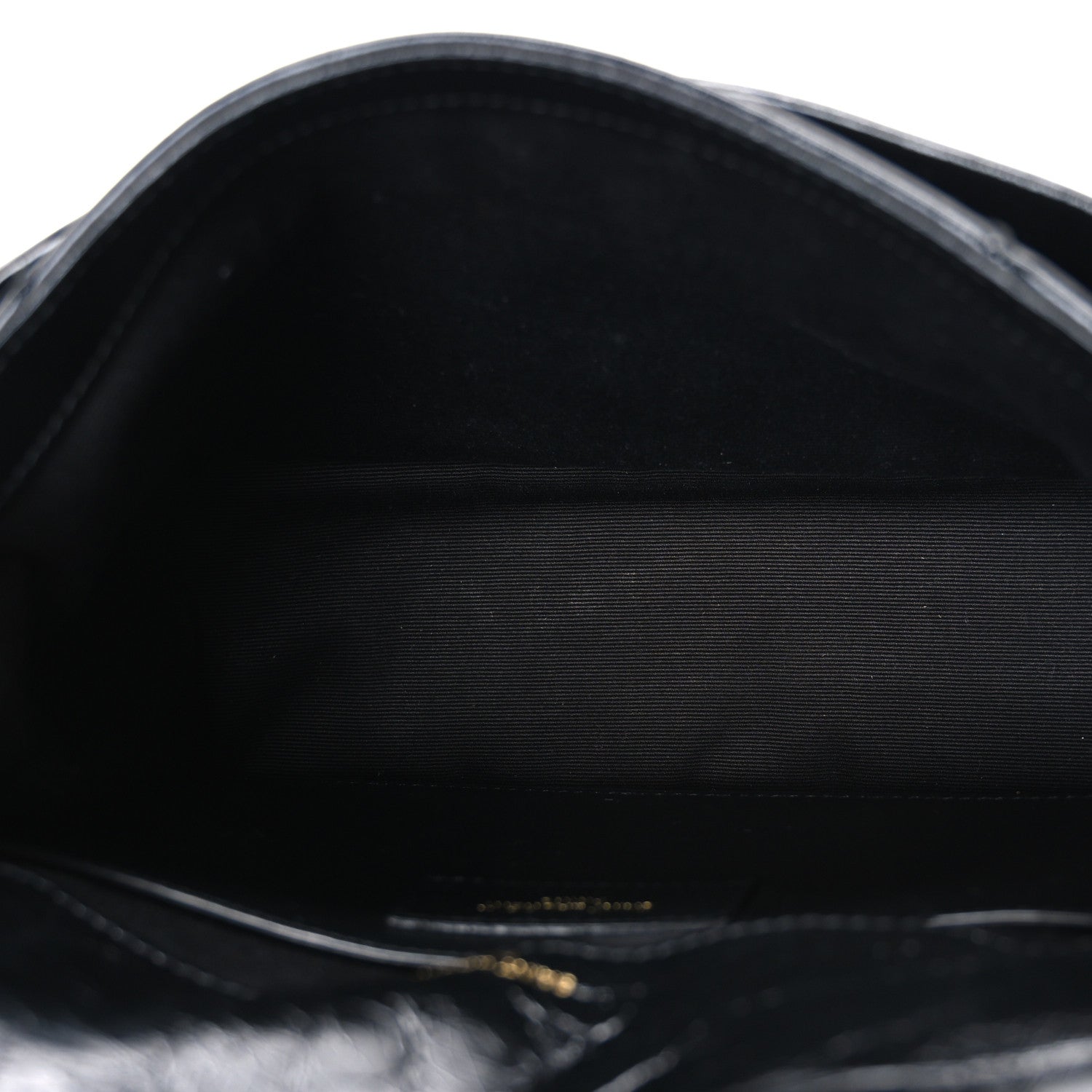 Saint Laurent Crinkled Calfskin Matelasse Monogram Baby Niki Chain Satchel Black 5 of 10