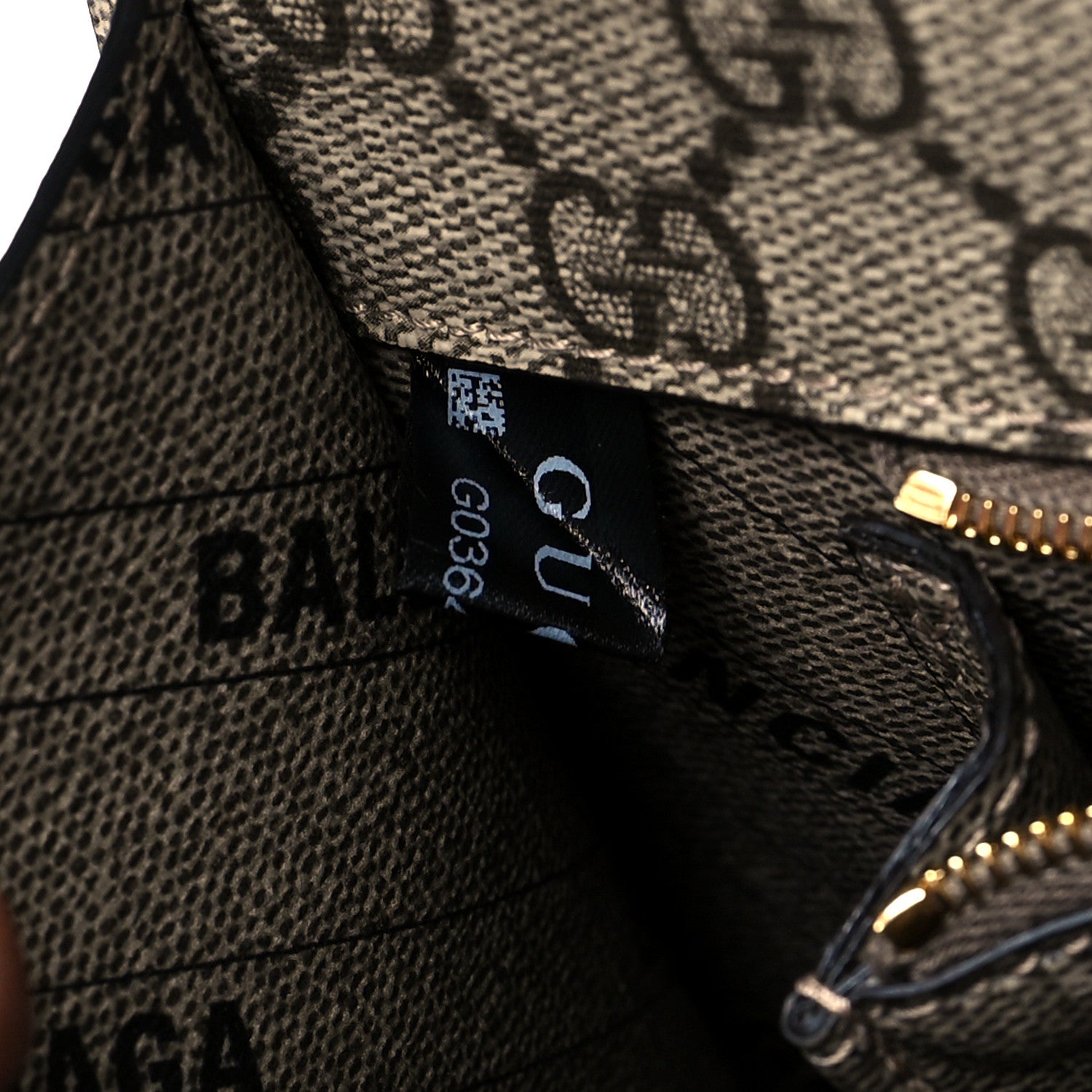 Balenciaga X GUCCI GG Supreme Monogram Medium Hourglass Top Handle Bag Beige Ebony 8 of 11