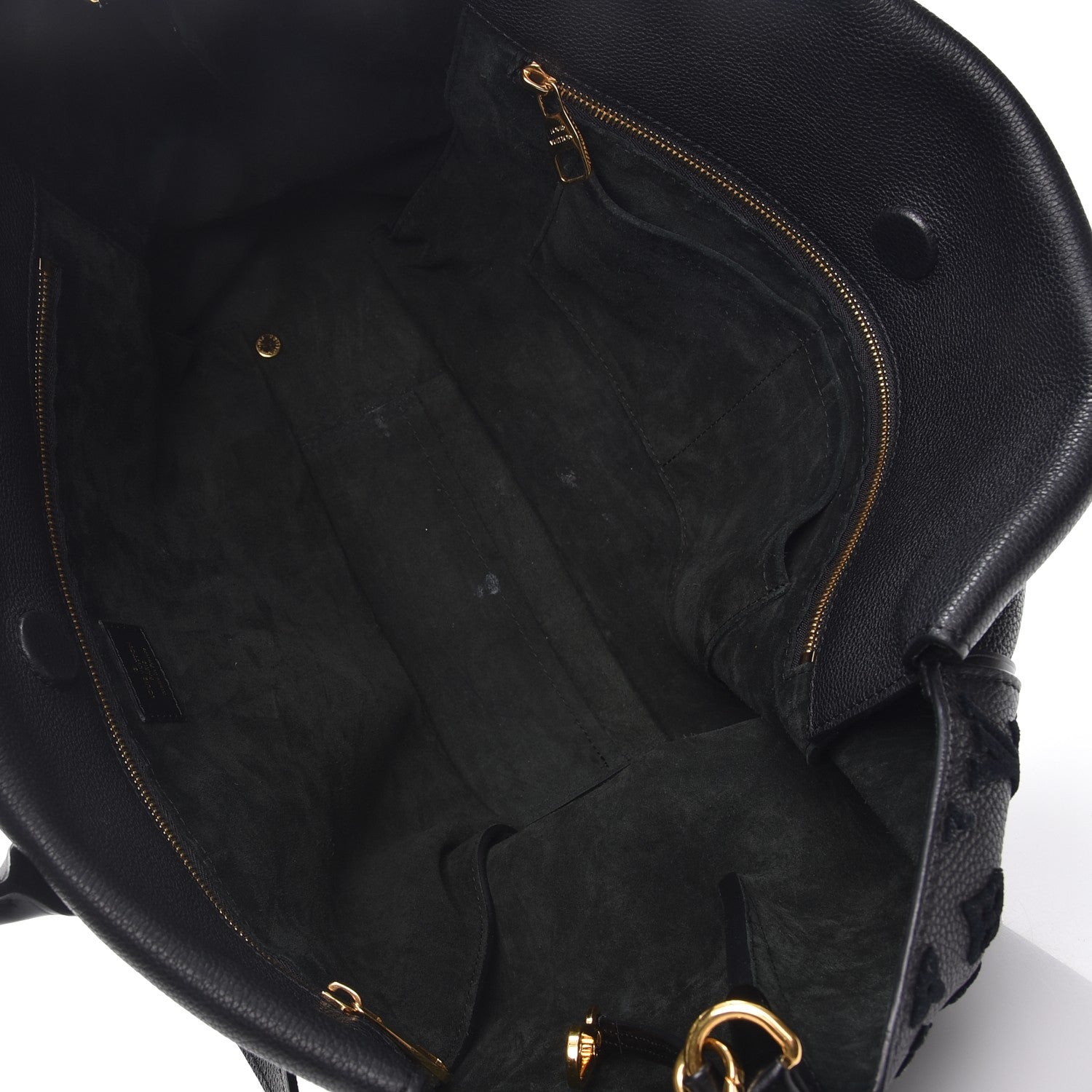 Louis Vuitton Cuir Orfevre Veau Cachemire Tote W GM Black 6 of 12