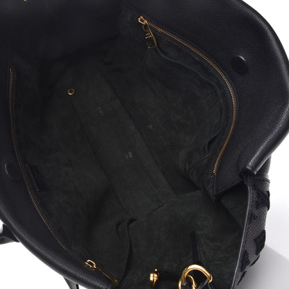 Louis Vuitton Cuir Orfevre Veau Cachemire Tote W GM Black 6 of 12