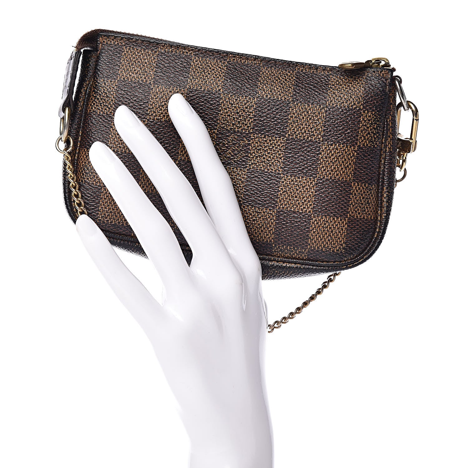 Louis Vuitton Damier Ebene Mini Pochette Accessories 2 of 18