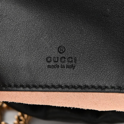 Gucci Calfskin Matelasse Mini GG Marmont 2.0 Bucket Bag Black 6 of 12