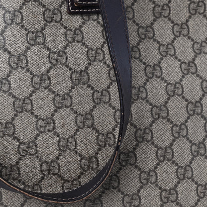 Gucci GG Supreme Monogram Medium Zippered Shopping Tote Dark Brown 14 of 20