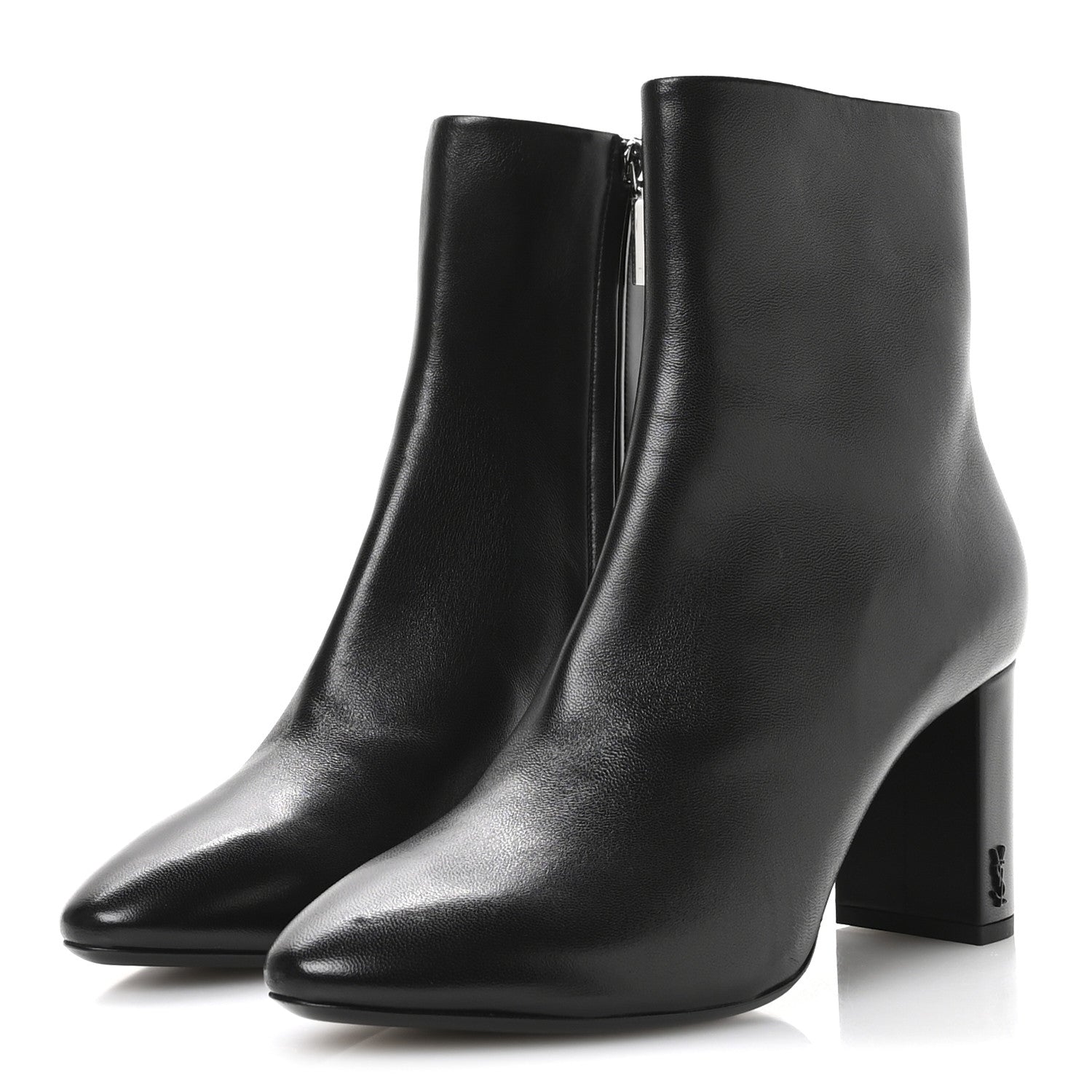 Saint Laurent Nappa Vendome Loulou Ankle Zip Boot 41 Black 4 of 9
