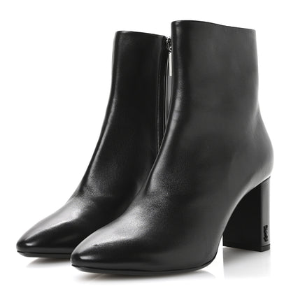 Saint Laurent Nappa Vendome Loulou Ankle Zip Boot 41 Black 4 of 9