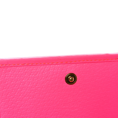 Gucci Calfskin Flora Print Zumi Card Case Fuxia Fluo 9 of 10