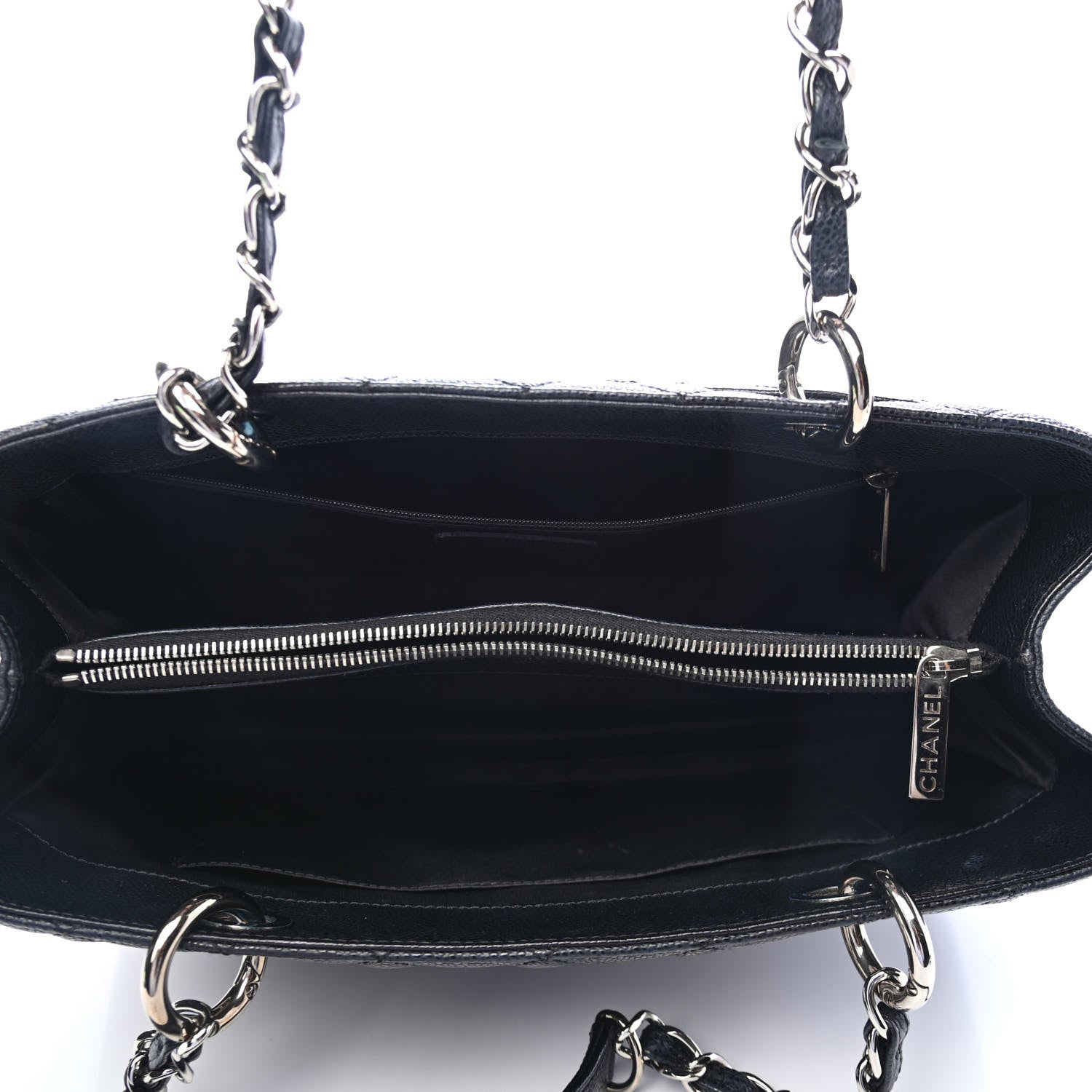 Chanel Caviar Quilted Grand Shopping Tote GST Black 4 of 4
