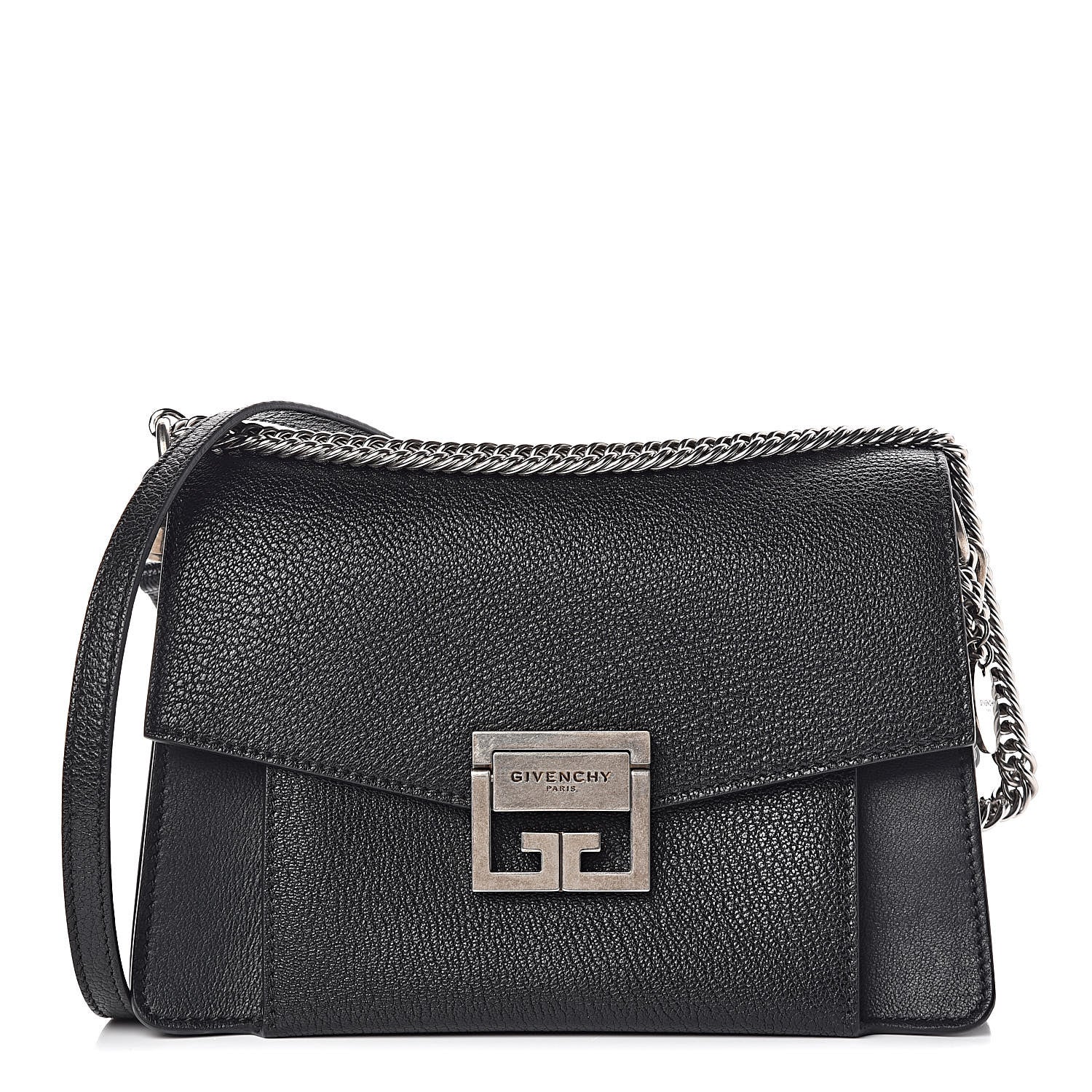 Givenchy Goatskin Small GV3 Shoulder Bag Black 1 of 8