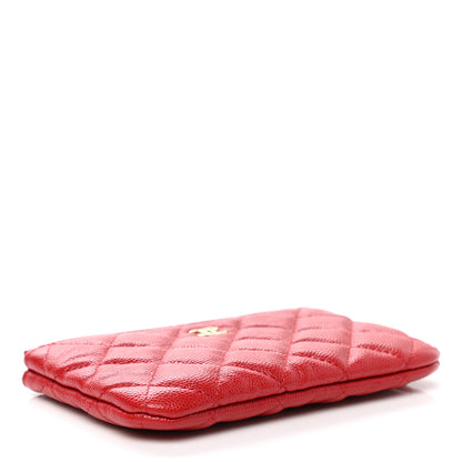 Chanel Caviar Quilted Small Cosmetic Case Red 4 of 8