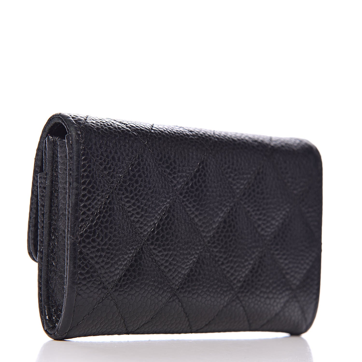 Chanel Caviar Quilted Flap Card Holder Black 3 of 10