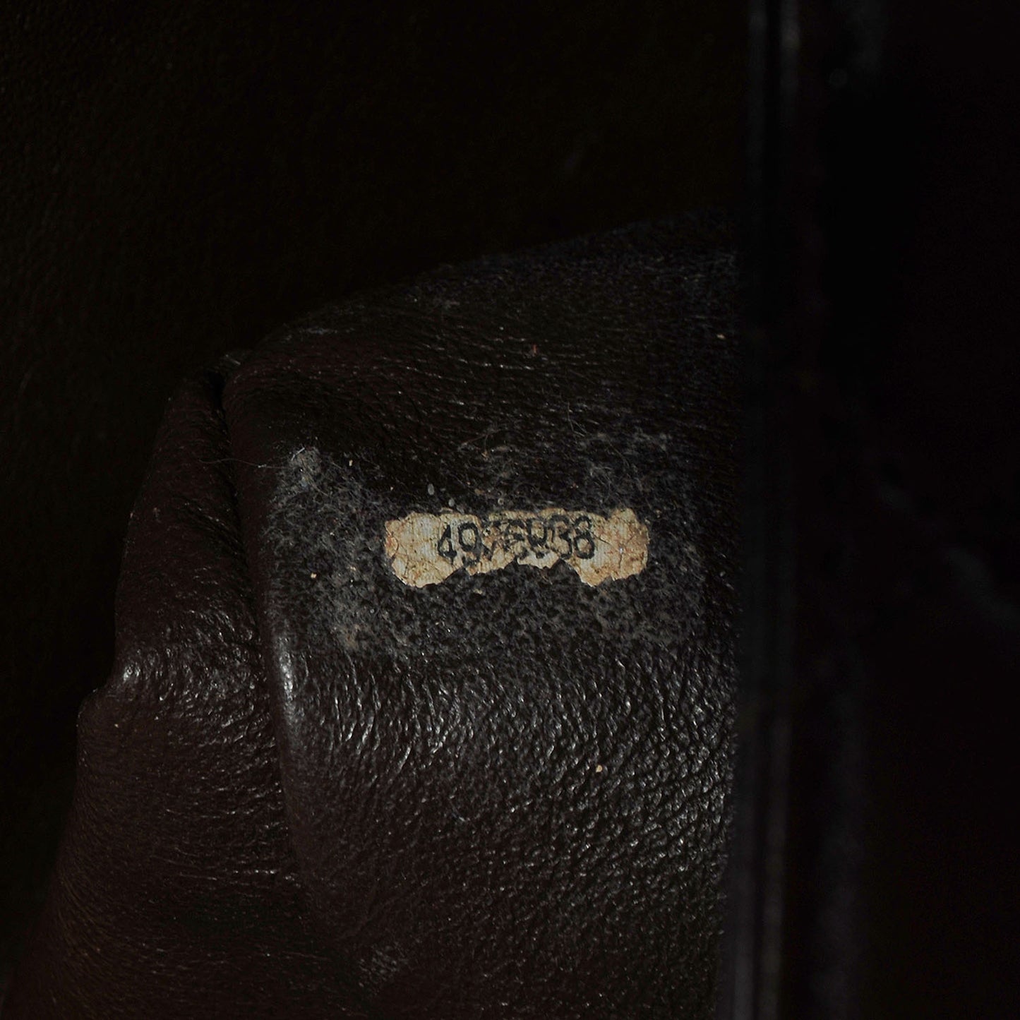 Lambskin Quilted Jumbo Flap Brown