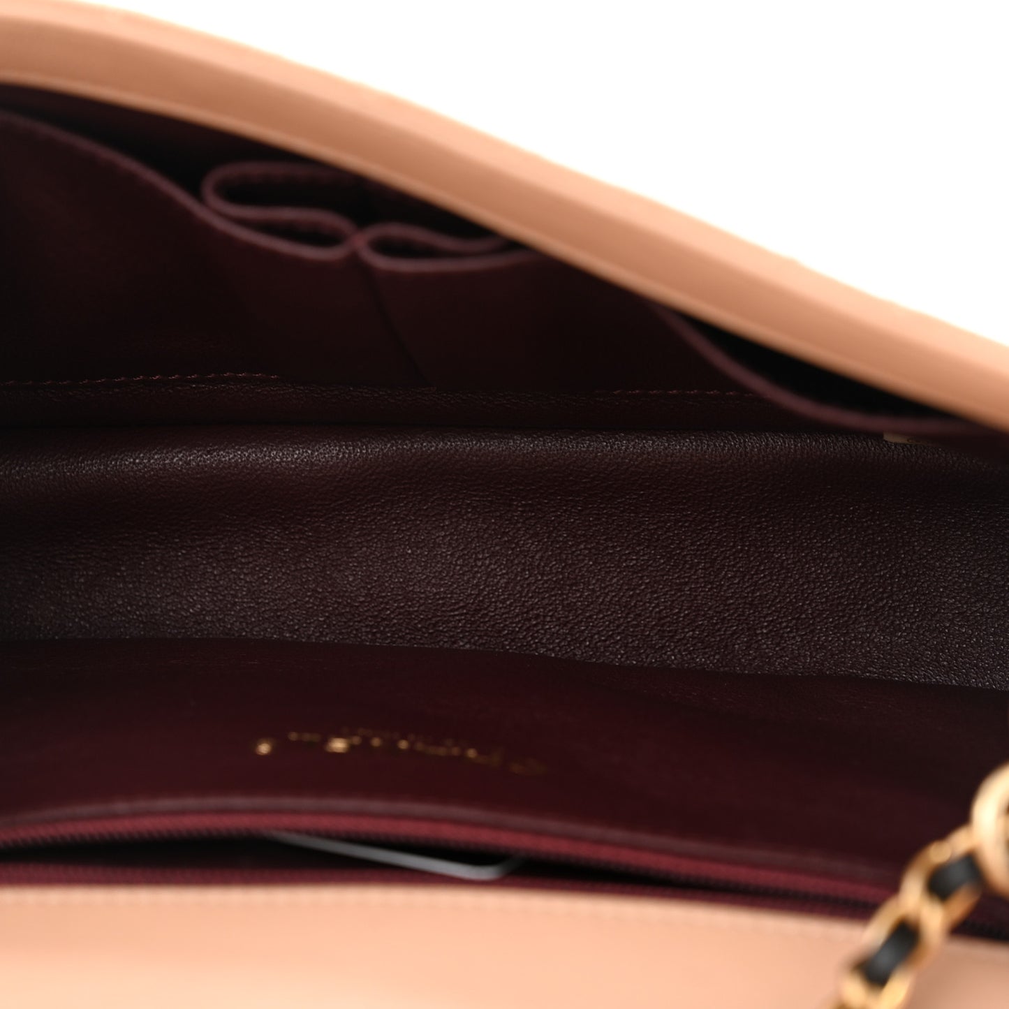 Caviar Quilted Small CC Filigree Flap Beige Black