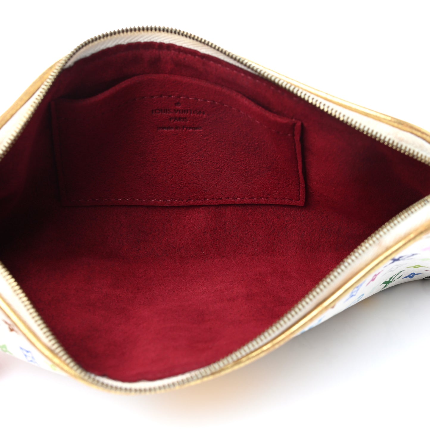 Monogram Multicolor Kate Clutch White