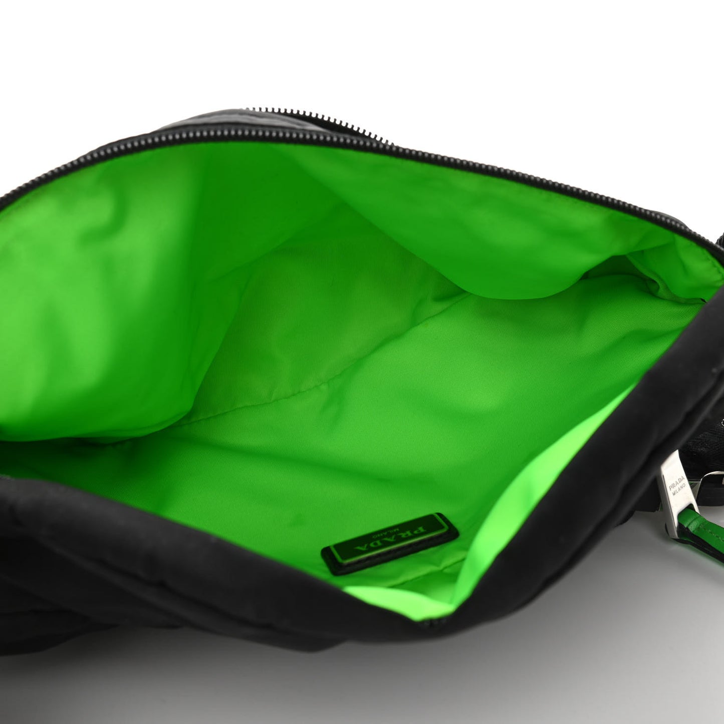 Tessuto Nylon Belt Bag Black Verde