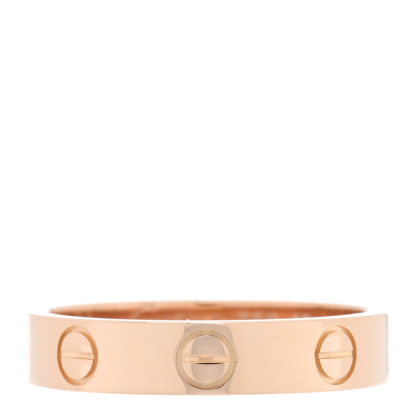 18K Pink Gold 3.5mm LOVE Wedding Band Ring 49 4.75