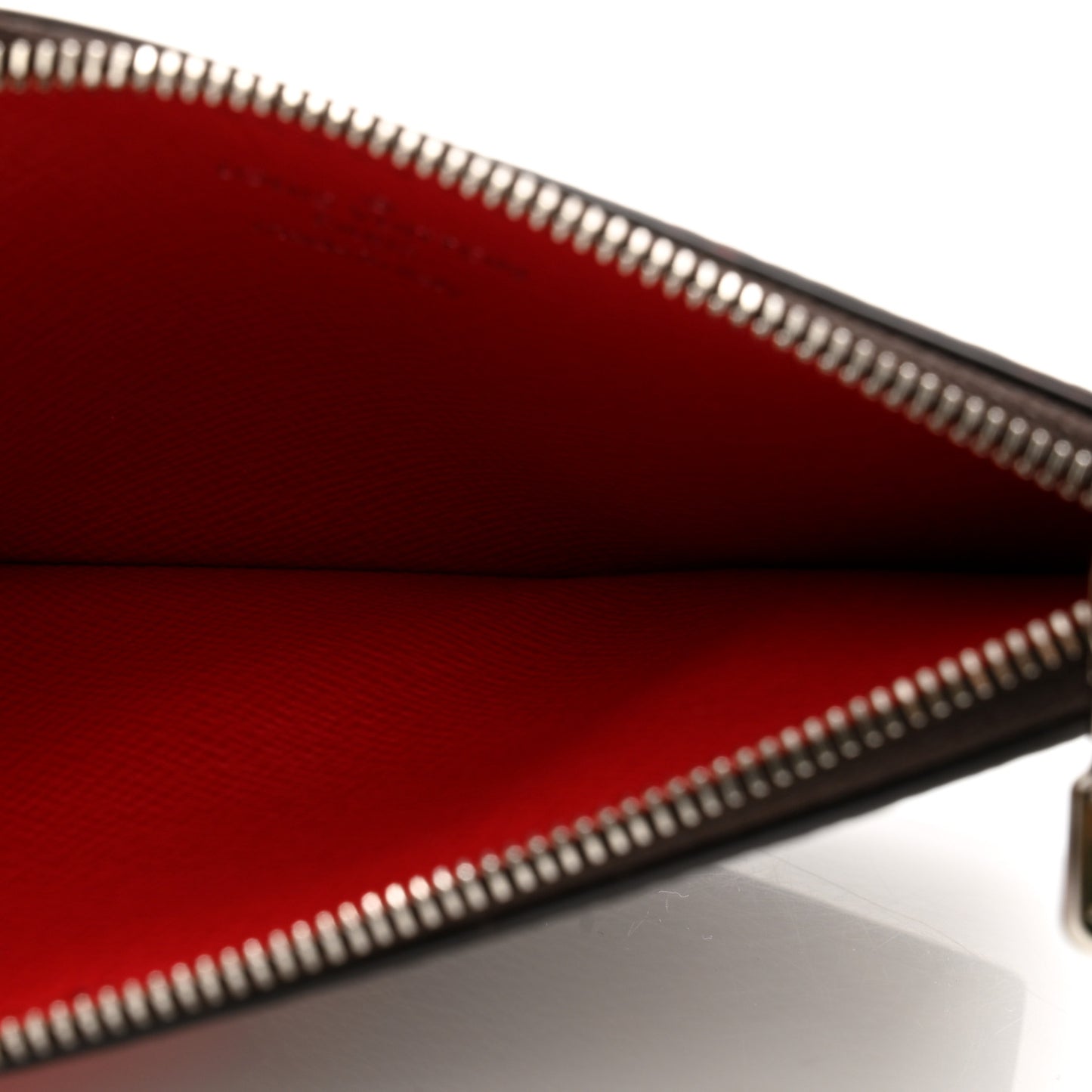 Louis Vuitton Monogram Calfskin Coin Card Holder Red