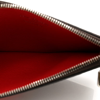Louis Vuitton Louis Vuitton Monogram Calfskin Coin Card Holder Red 5 of 7