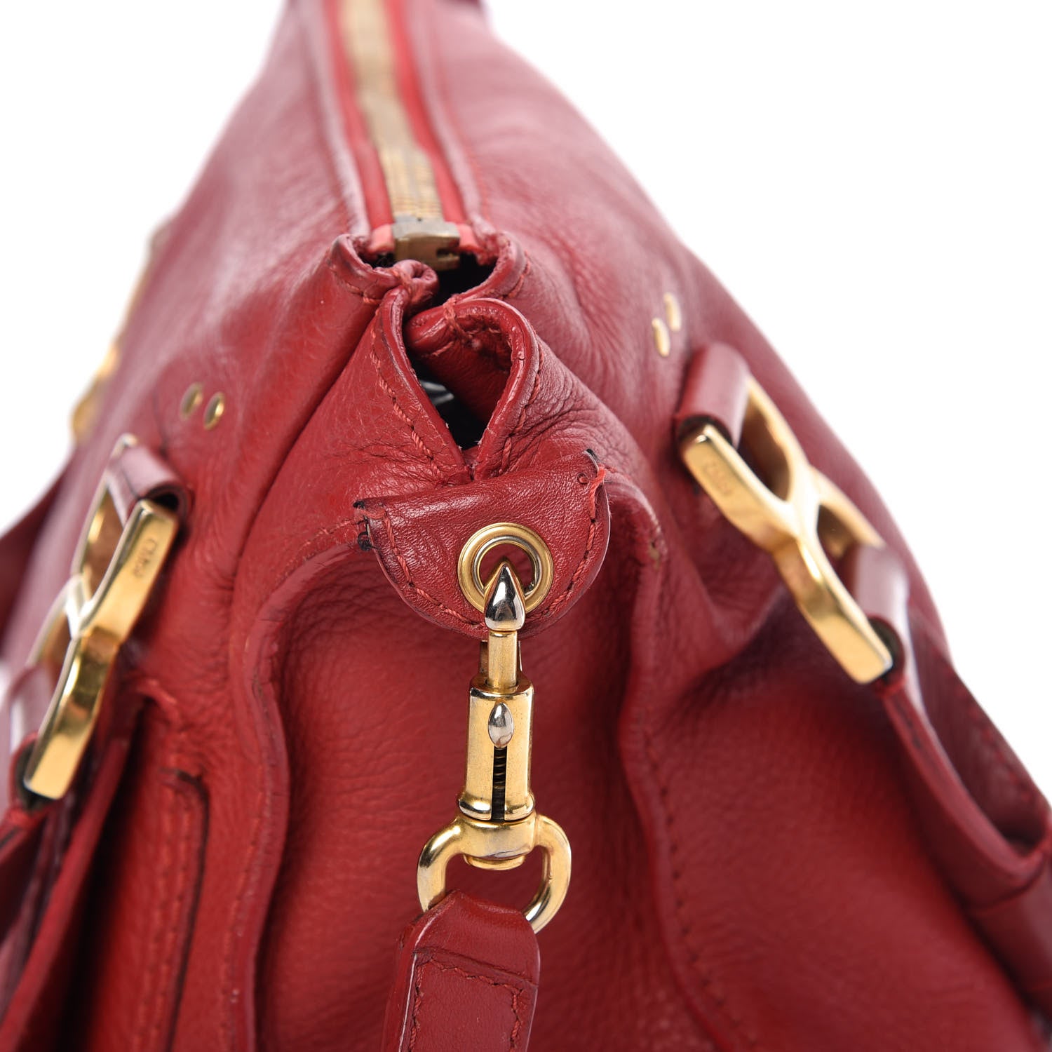 Chloe Calfskin Medium Marcie Satchel Acerola 10 of 13