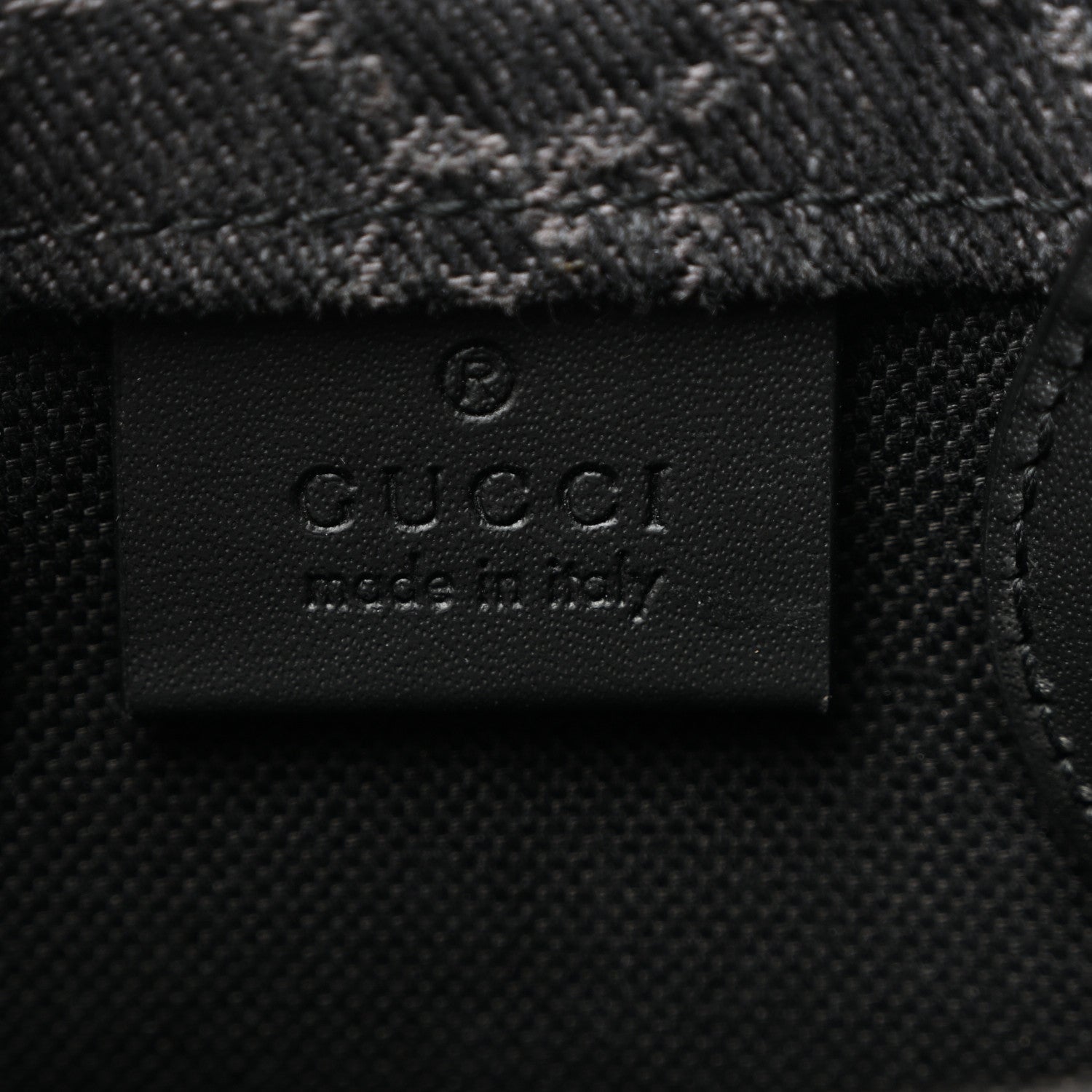 Gucci Denim Cuoio Harness GG Monogram Mini Ophidia Tote Bag Black Medium Grey 6 of 10