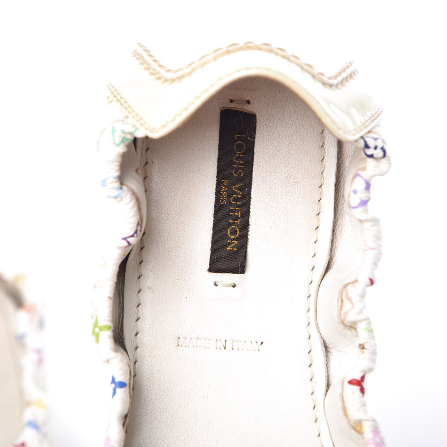 Monogram Multicolor Lovely Ballet Flats 36 White