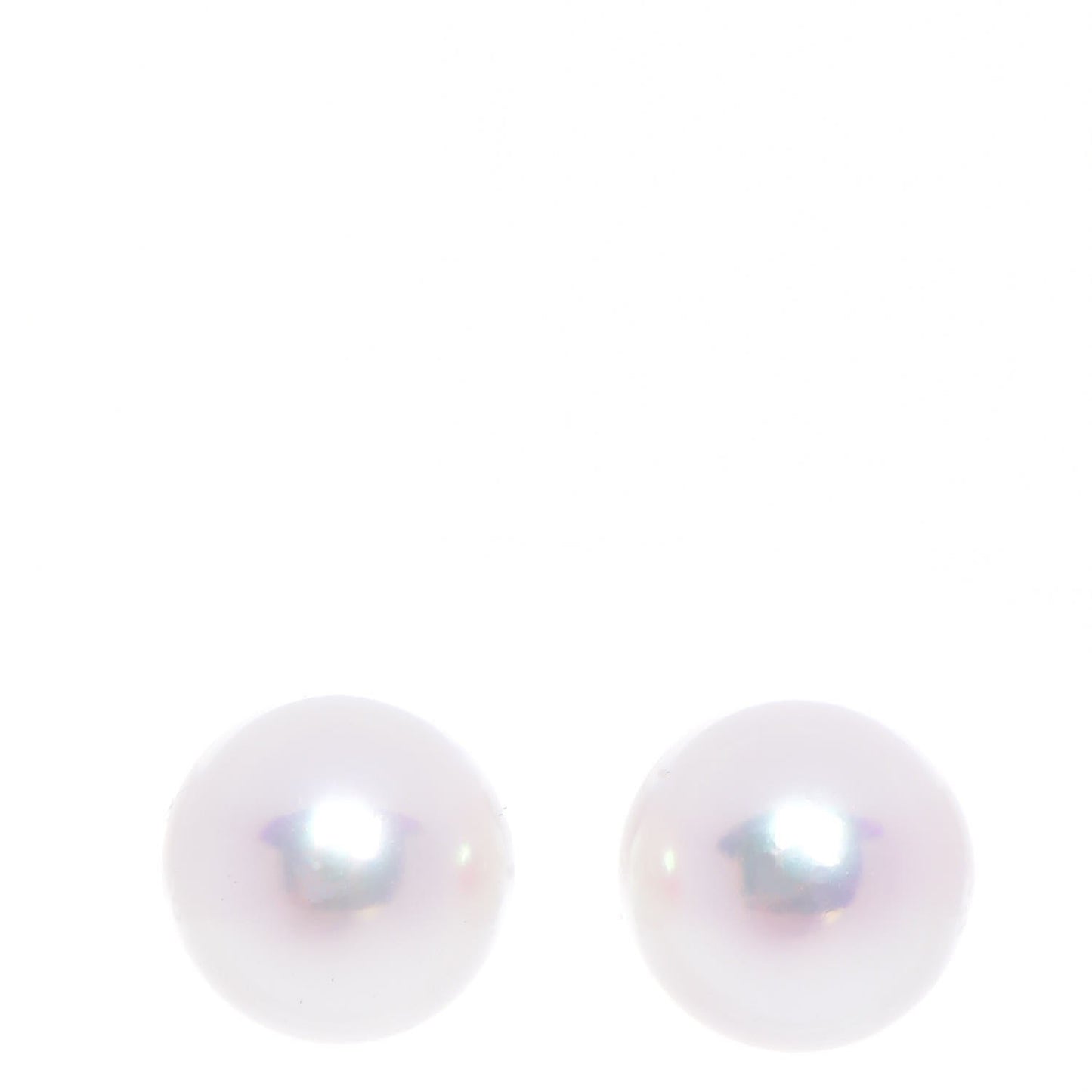 18K White Gold Pearl 6.5mm Stud Earrings