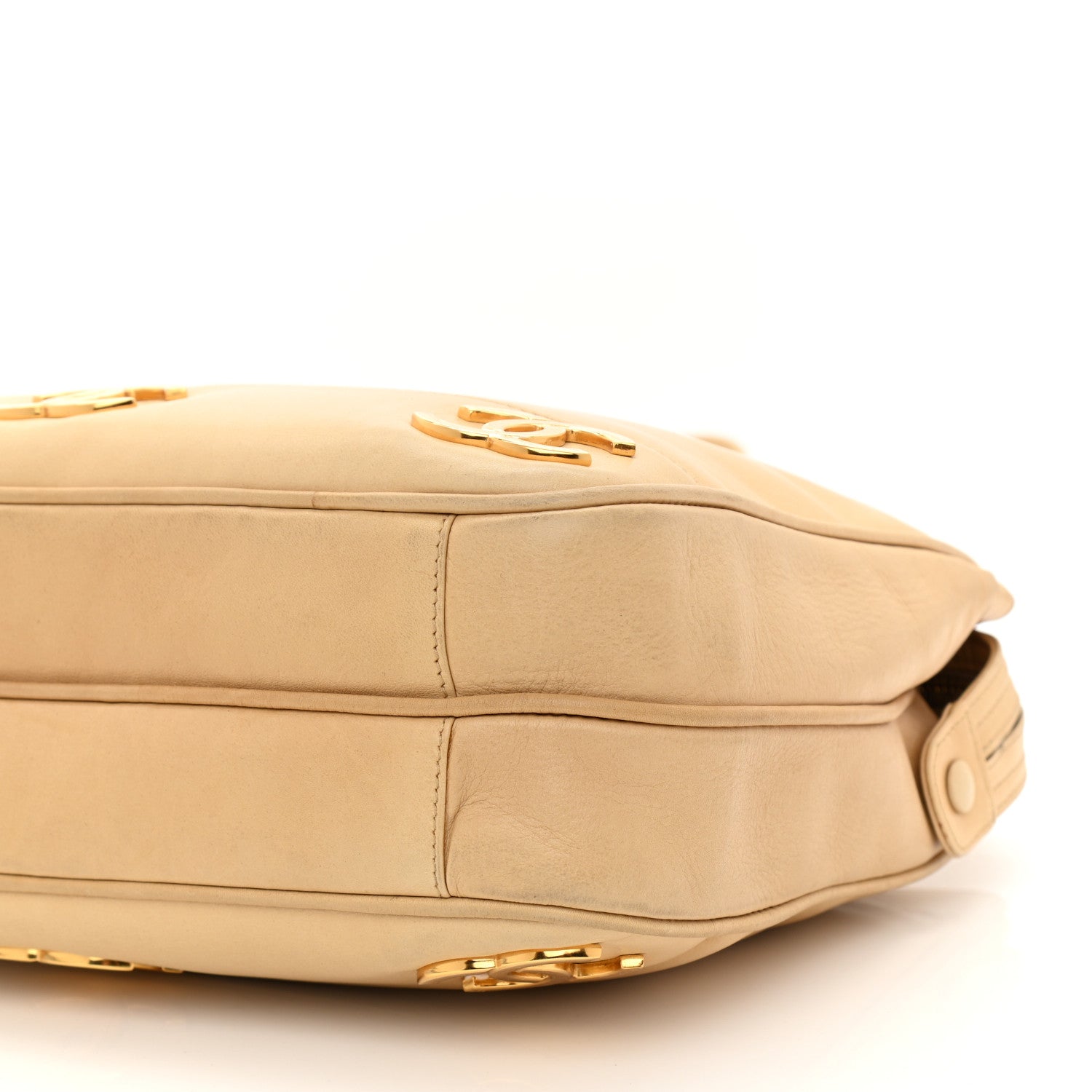 Chanel Lambskin CC Shoulder Bag Beige 11 of 16