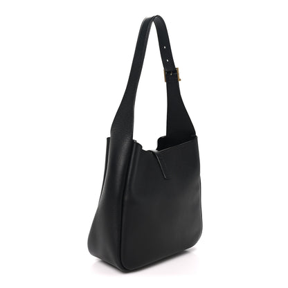 Saint Laurent Smooth Calfskin Small Le 5 A 7 Soft Hobo Black 3 of 9
