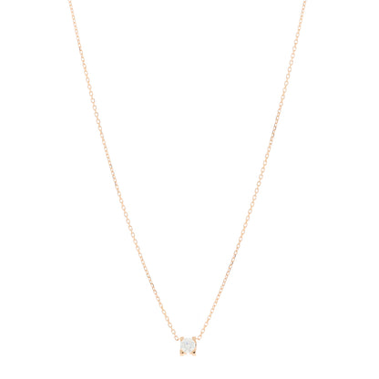Cartier 18K Pink Gold Diamond .24ct C De Cartier Pendant Necklace 1 of 5
