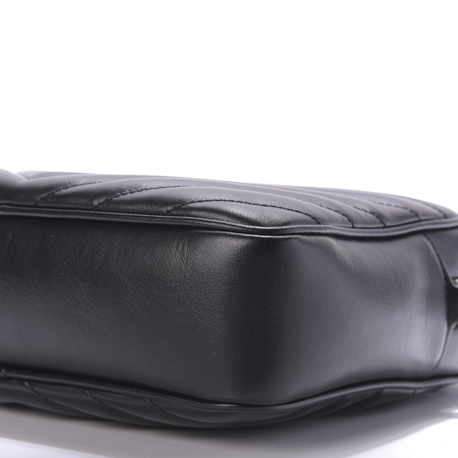 Saint Laurent Calfskin Matelasse Monogram Lou Camera Bag Black 7 of 9