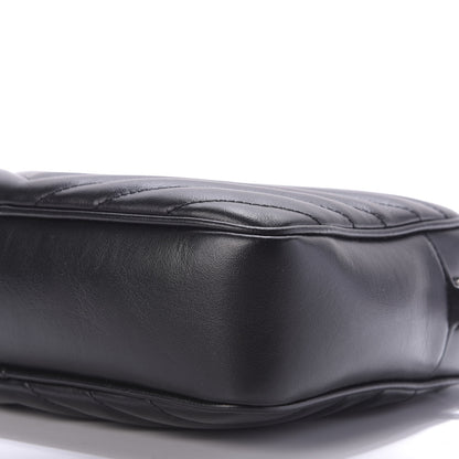 Saint Laurent Calfskin Matelasse Monogram Lou Camera Bag Black 7 of 9