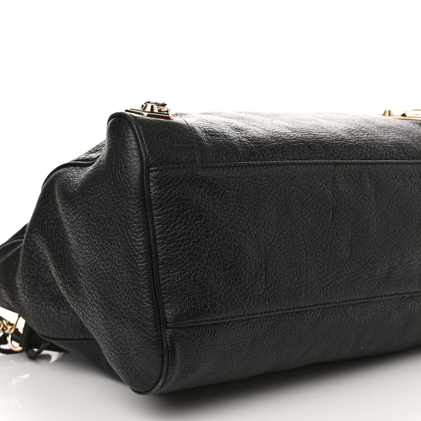 Chevre Gold Metallic Edge Hardware Velo Black