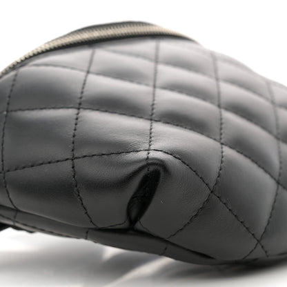 Chanel Calfskin Quilted Waist Belt Bag Black 9 of 10