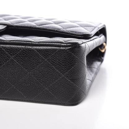 Chanel Caviar Quilted Medium Double Flap Black 9 of 12