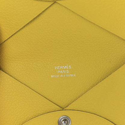 Hermes Chevre Mysore Calvi Card Case Lime 6 of 9