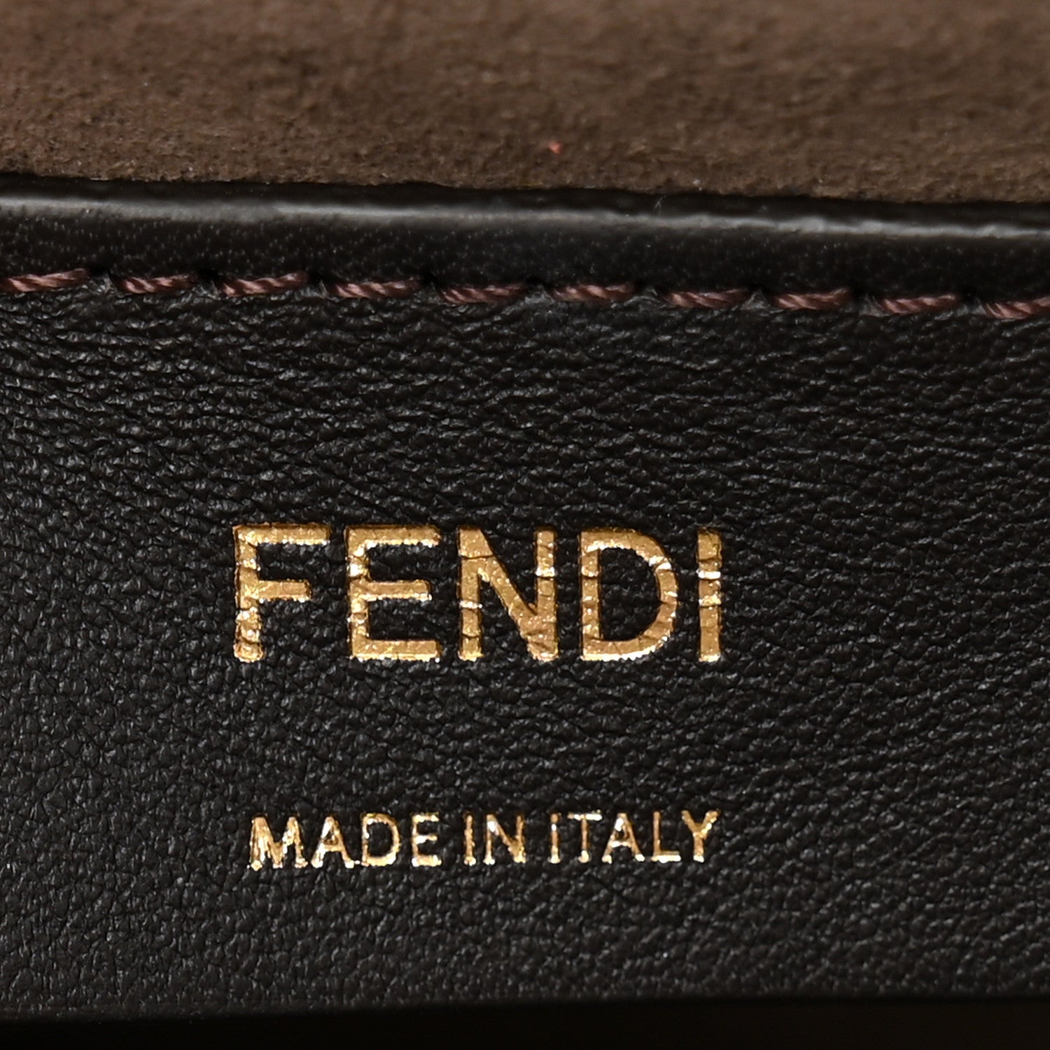 Fendi Vitello Century F is Fendi Bi-Color FF 1974 Embossed Small Kan I Shoulder Bag Maya Black 6 of 12