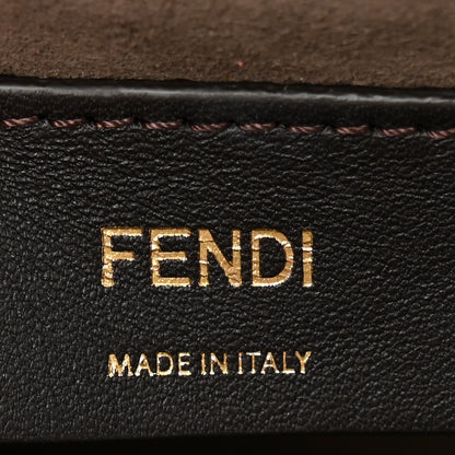 Fendi Vitello Century F is Fendi Bi-Color FF 1974 Embossed Small Kan I Shoulder Bag Maya Black 6 of 12