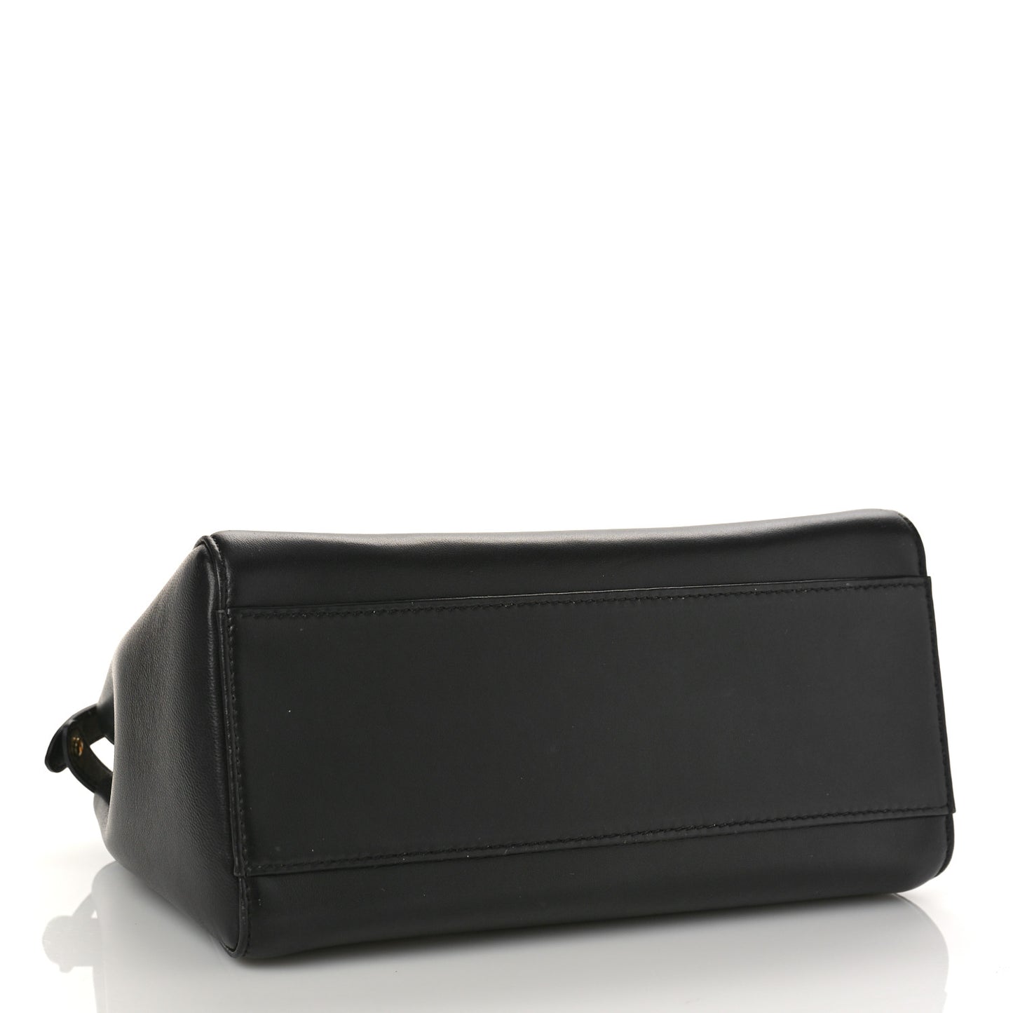 Nappa Stacked Bar Mini Peekaboo Iconic Satchel Black