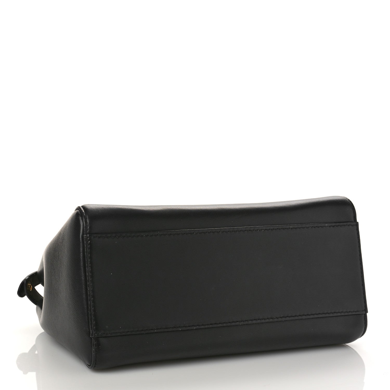 Fendi Nappa Stacked Bar Mini Peekaboo Iconic Satchel Black 4 of 9