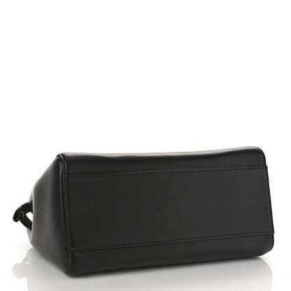 Fendi Nappa Stacked Bar Mini Peekaboo Iconic Satchel Black 4 of 9
