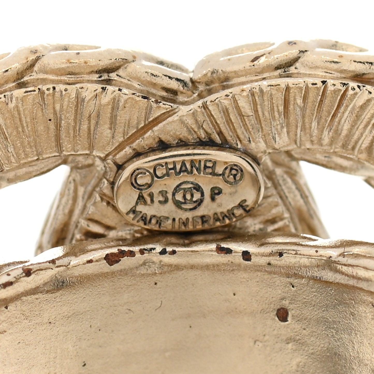 Glitter Enamel CC Ring 5 Gold