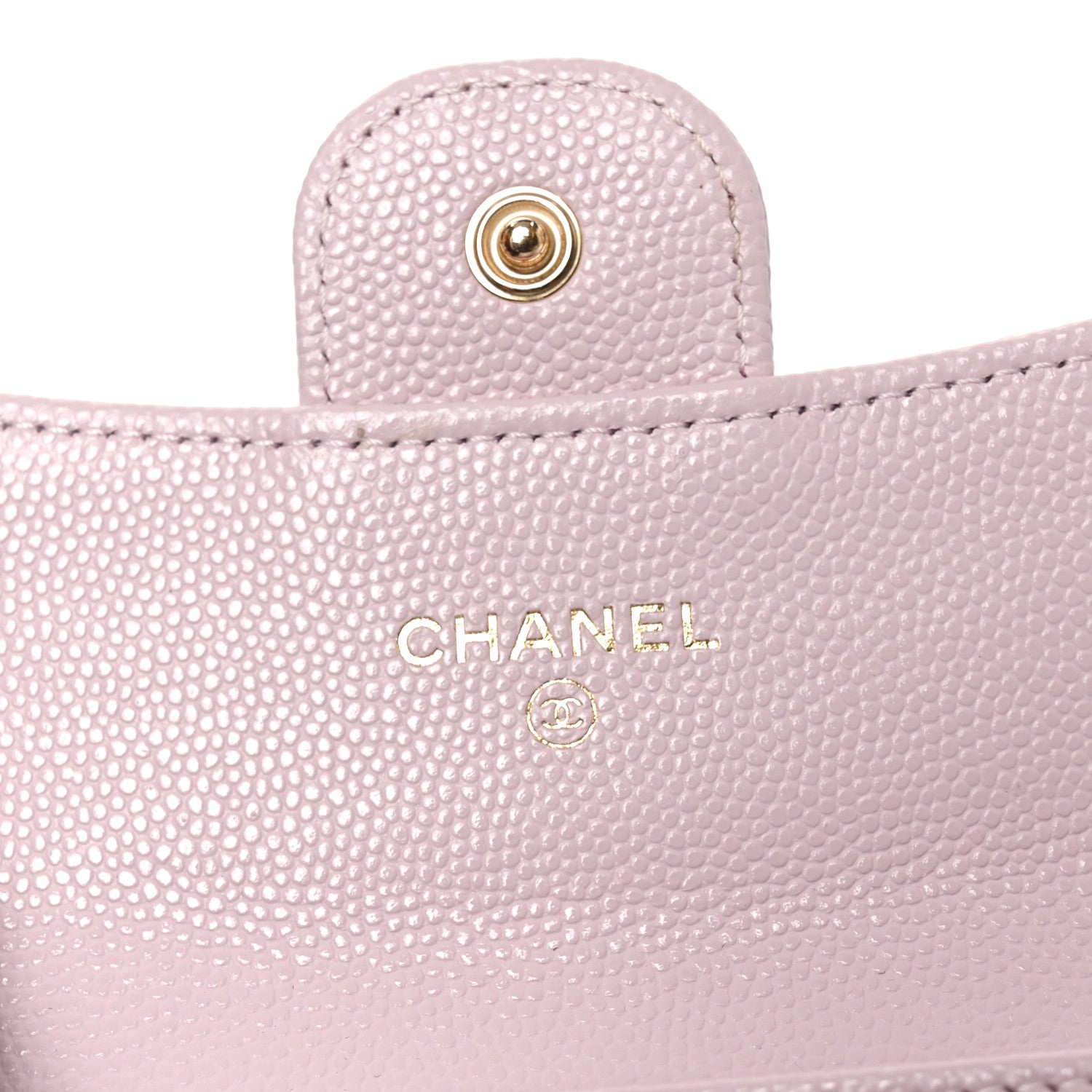 Chanel Caviar Quilted Flap Card Holder Wallet Light Pink 6 of 9