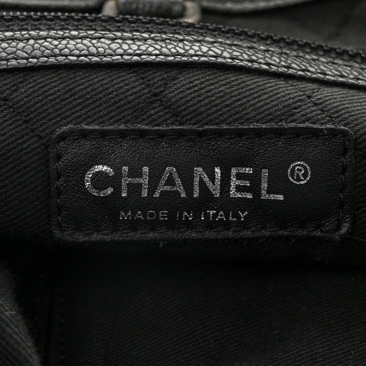 Chanel Caviar CC Shoulder Bag Black 6 of 12