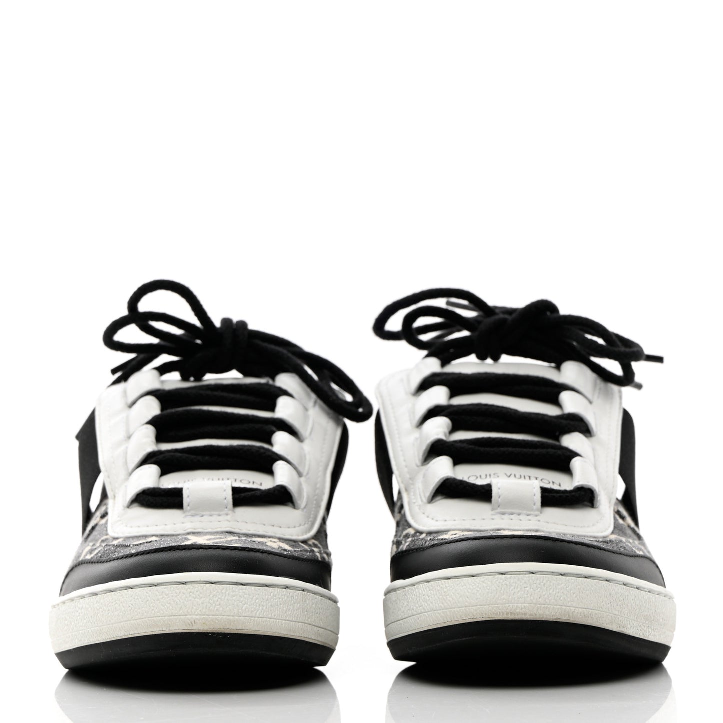 Denim Monogram Lous Sneakers 36 Gray