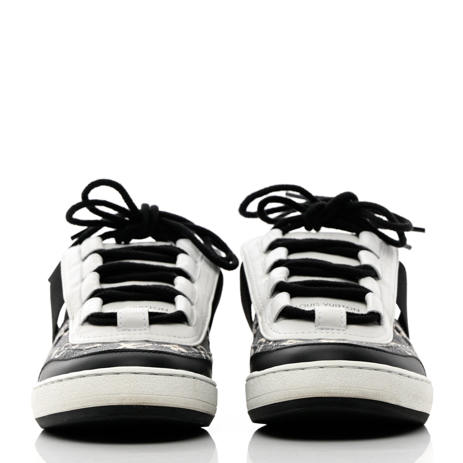 Louis Vuitton Denim Monogram Lous Sneakers 36 Gray 2 of 14