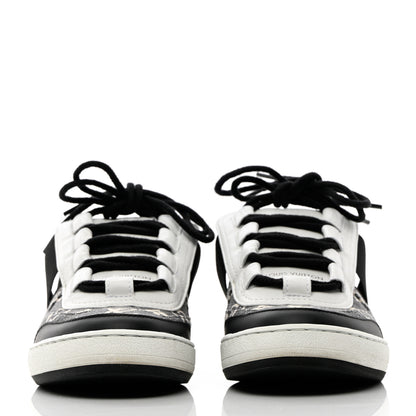 Louis Vuitton Denim Monogram Lous Sneakers 36 Gray 2 of 14
