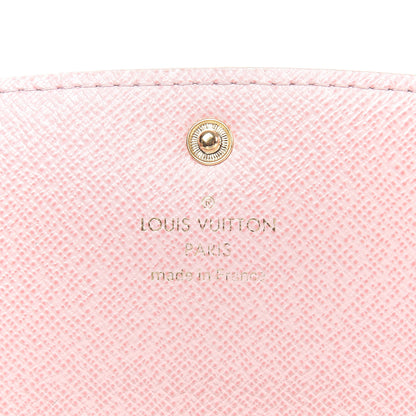 Louis Vuitton Damier Azur Emilie Wallet Rose Ballerine 7 of 9