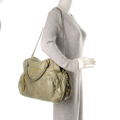 Miu Miu Nappa Medium Charm Satchel Agave 2 of 10