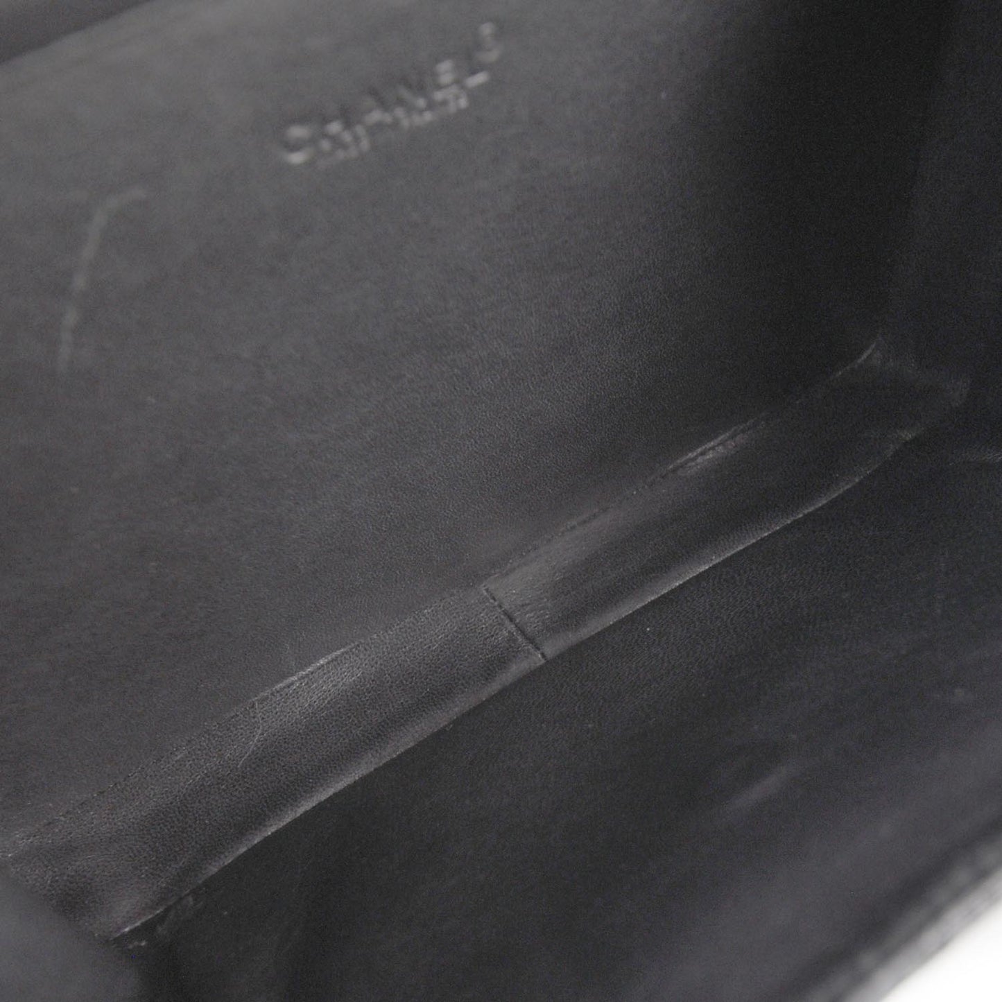 Patent Cube Handbag Black