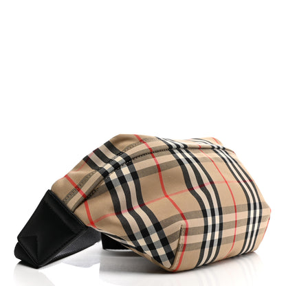 Burberry Nylon Vintage Check Medium Sonny Bum Bag Archive Beige Black 4 of 10